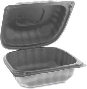 Hefty Earthchoice 3-Compartment Hinged Lid Containers, 9 (50 ct