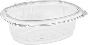 EarthChoice PET Hinged Lid Deli Container 24oz 1-Compartment Clear 280Ct