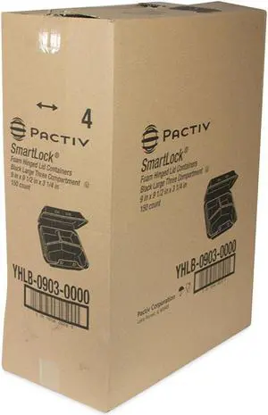 Pactiv Hinged Lid Deli Containers, 8.88x7.25x2.94, 48 oz YCA910480000 Pactiv Hinged Lid Deli Containers, 8.88x7.25x2.94, 48 oz YCA910480000