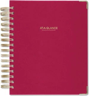 2024 AT-A-GLANCE 8.75 x 7 Harmony Daily Hardcover Planner Berry Cover 609980659 2024 AT-A-GLANCE 8.75 x 7 Harmony Daily Hardcover Planner Berry Cover 609980659