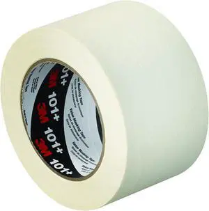 3M 101+ Masking Tape 5.1 Mil 3" x 60 yds. Tan 12/Case T938101