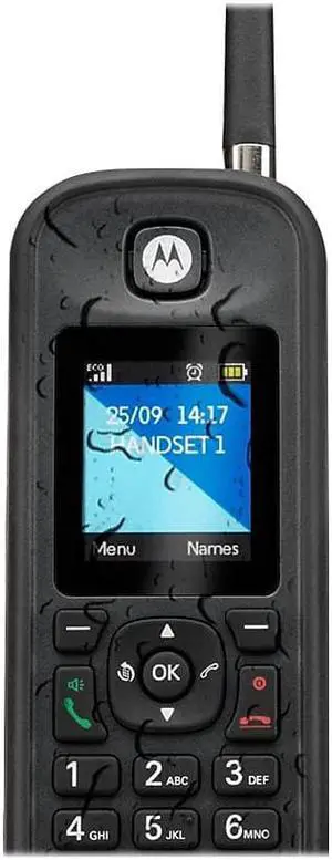 Motorola O2 Series O212 2-Handset Cordless Telephone Black