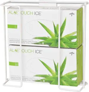 Medline Wire Glove Dispenser Box Holder Double White MDS192094B