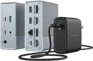 Hyper Products GEN2 12-in-1 USB-C Docking Station With Power Adapter