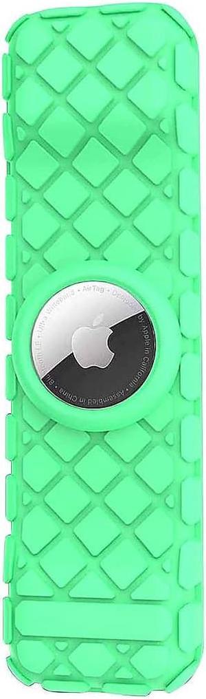 SaharaCase Apple TV 4K Remote Silicone Case for Apple AirTag Green Glow (AT00011