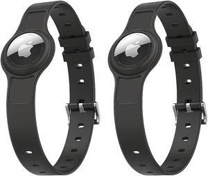 SaharaCase Adjustable Silicone Dog Collar for Apple AirTag Small and Medium Dogs