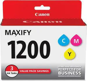 Canon Ink Tanks f/MB2020/MB2320 3/PK CYN/MA/YW PGI1200CMY