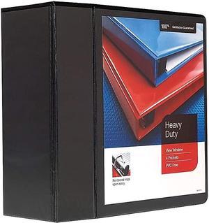 MyOfficeInnovations Heavy Duty 5" 3-Ring View Binder Black (24699) 82612