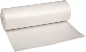 Boardwalk Low-Density Waste Can Liners 33 gal 0.6 mil 33 x 39 White 6 Rolls of 25 Bags 512