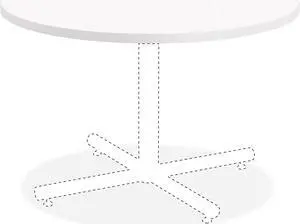 Lorell Laminate Round Tabletop 42" White 99857
