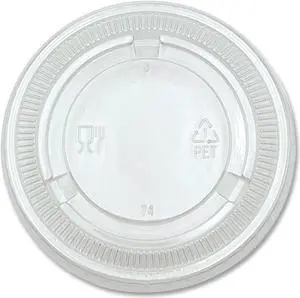Boardwalk Souffle/Portion Cup Lids Fits 3.25 oz to 5.5 oz Portion Cups Clear 2 500/Pack PRTLID4