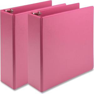 Samsill Earth's Choice 3" 3-Ring View Binders Pink 2/Pack (SAMU86876)