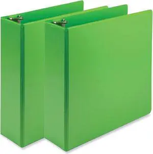 Samsill Earth's Choice 3" 3-Ring View Binders Lime 2/Pack (SAMU86878)