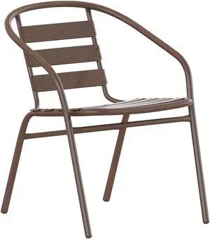 Flash Furniture Lila Restaurant Stack Chair Bronze (TLH017CBZ)