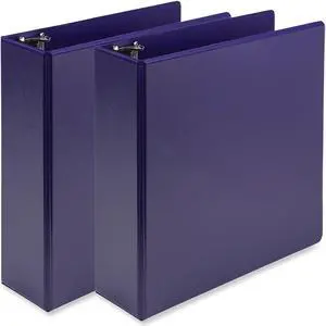Samsill Earth's Choice 3" 3-Ring View Binders Purple 2/Pack (SAMU86808)