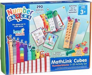 hand2mind Numberblocks MathLink Cubes 11-20 Activity Set Assorted Colors (94477)