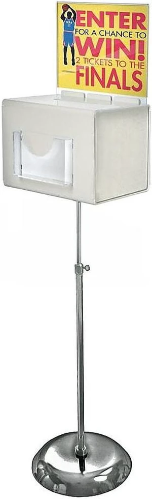 Azar Displays White Suggestion Box with Pocket XL 206325-WHT Azar Displays White Suggestion Box with Pocket XL 206325-WHT