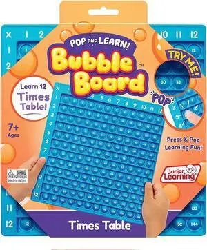 Junior Learning Times Table Pop and Learn Bubble Board (JRL680) Junior Learning Times Table Pop and Learn Bubble Board (JRL680)