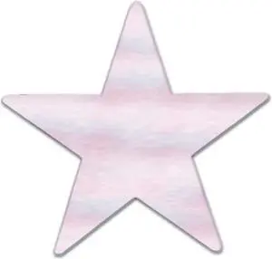 Beistle 3 3/4" Metallic Star Cutouts Opalescent 84/Pack 57027-OP