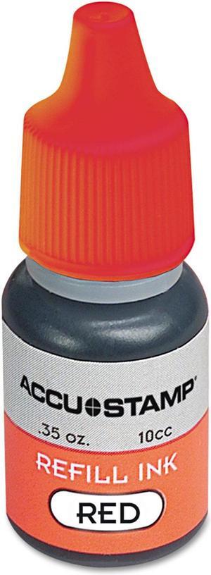 COSCO ACCU-STAMP Gel Ink Refill Red 0.35 oz Bottle 090683