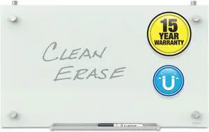 Quartet Infinity Magnetic Glass Dry Erase Cubicle Board 18 x 30 White PDEC1830