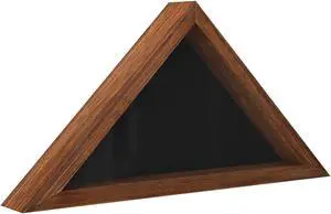 Flash Furniture Sheehan Solid Wood Memorial Flag Display Case 12.5 x 25 Rustic Brown (HFMHDGDIS602315)