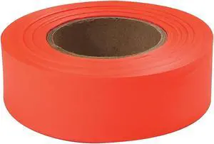 Empire Flagging Tape Glo-Orange 1" x 200ft Plastic 77002