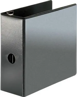 Business Source View Binder Locking D-Ring 5" Capacity Letter Black 26966