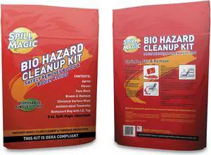 Spill Magic Biohazard Spill CleanUp 3/4" x 6" x 9" SMBIOHAZARD