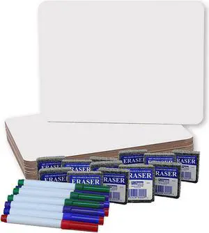 Flipside Magnetic Dry Erase Whiteboard Set 9" x 12" 12/Pack (FLP31004)