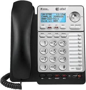 AT&T ML17928 2-Line Corded Phone Black/Silver 424673