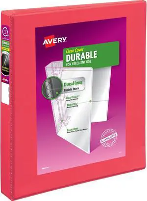 Avery Durable View Binder w/Slant Rings 11 x 8 1/2 1" Cap Coral 17293