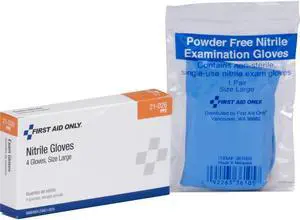 First Aid Only ANSI Compliant First Aid Kit Refill for 16 Unit First Aid Kit (4) Exam Gloves 21026