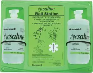 Double Eyesaline Wall Station 32oz. White 3200046200HS