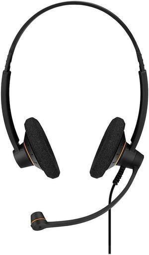 Sennheiser EPOS I SENNHEISER IMPACT SC 60 USB ML Stereo Headset On Ear Black with Orange Color Highlights (1000551)