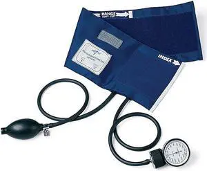 Medline PVC Handheld Aneroid Sphygmomanometers Black Adult MDS9380