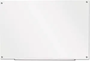 Universal Frameless Glass Marker Board 36" x 24" White 43232