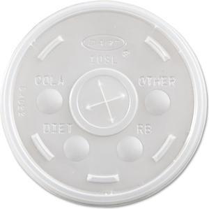 DART Plastic Cold Cup Lids Fits 10oz Cups Translucent 1000/Carton 10SL
