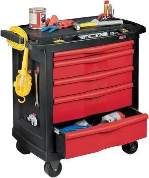 Rubbermaid 5-Drawer Mobile Workcenter FG773488BLA