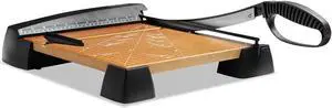 X-ACTO Heavy-Duty Wood Base Guillotine Trimmer 12 Sheets 12" x 12" 26312LMR