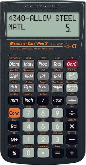 Calculated Industries Machinist Calc Pro 2 (4088) Measuring & Estimating Calculator Black/Orange