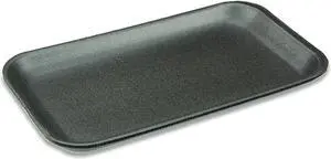 Pactiv Corporation Pactiv Evergreen Meat Tray #17S 8.3 x 4.8 x 0.65 Black 1000