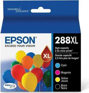 Epson T288XL Black/Cyan/Magenta/Yellow Ink T288XL-XCS