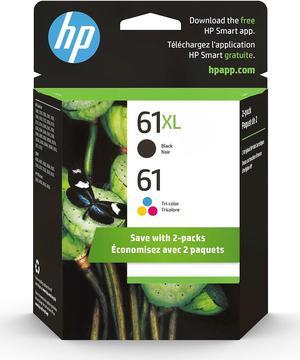 HP 61XL Black HighYield  61 TriColor Ink Cartridges 2Pack CZ138FN 364981