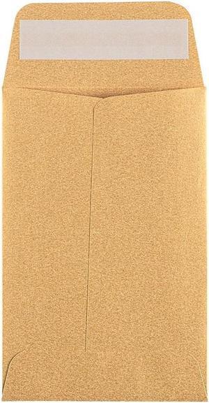 LUX #4 Coin Envelopes (3 x 4 1/2) - Gold Metallic 500/Pack 80lb. Gold Metallic (4CO-07-500)