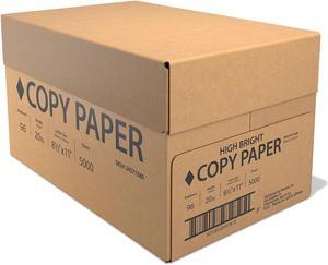 High Bright 8.5" x 11" Copy Paper 20 lbs. White 5000 Sheets/Carton (61980CT) High Bright 8.5" x 11" Copy Paper 20 lbs. White 5000 Sheets/Carton (61980CT)