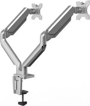 Fellowes Platinum Series Adjustable Dual Monitor Arm Up to 32" Silver 8056501