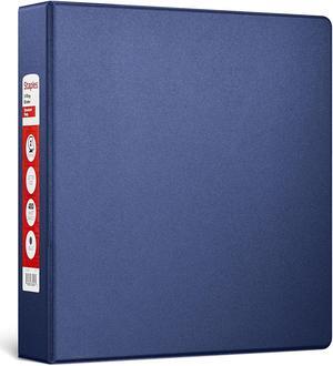 Staples Standard 2" 3-Ring Non-View Binder Blue (26418-CC) 82625 Staples Standard 2" 3-Ring Non-View Binder Blue (26418-CC) 82625