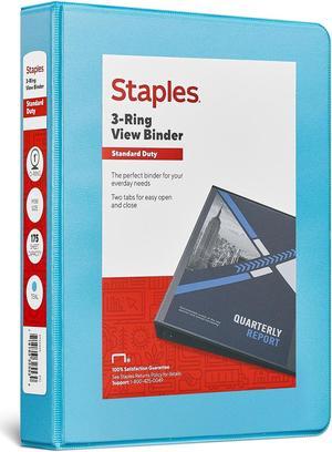 Staples Mini 1" 3-Ring View Binder Periwinkle (55424/26456)