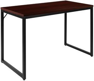 Flash Furniture Tiverton 47"W Industrial Modern Computer Desk Mahogany/Black (ST45-0526-PF)